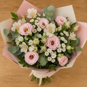 Livrare Buchete pentru Zile de Nastere buchet roz delicat pentru surpriza - poza 2