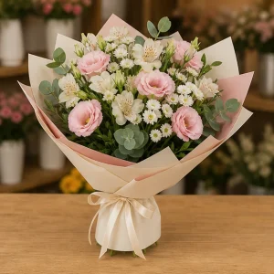 Livrare Buchete pentru Zile de Nastere buchet roz delicat pentru surpriza - poza 4