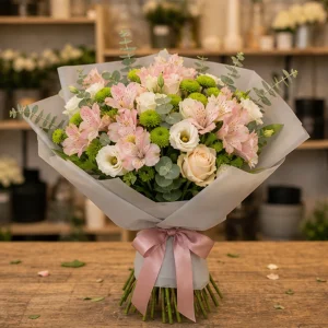 Livrare flori pentru a multumi buchet pastel profesional - poza 1