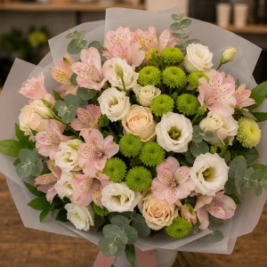 Livrare flori pentru a multumi buchet pastel profesional - poza 2