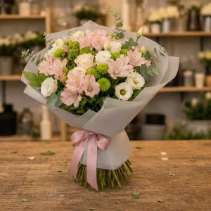 Livrare flori pentru a multumi buchet pastel profesional - poza 4