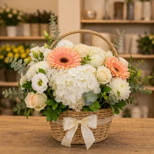 Livrare flori pentru a multumi cos floral cald - poza 1