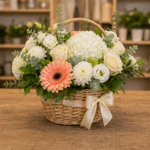 Livrare flori pentru a multumi cos floral cald - poza 3