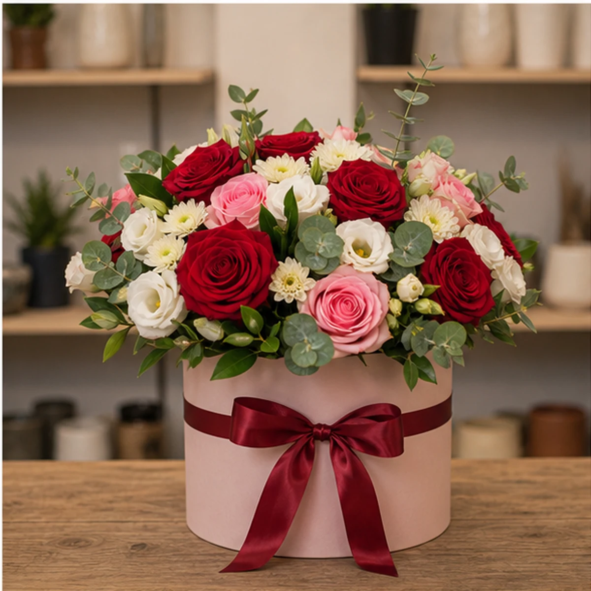 Livrare flori pentru propuneri de casatorie cutie florala romantica - poza 1