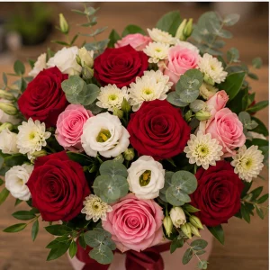 Livrare flori pentru propuneri de casatorie cutie florala romantica - poza 2