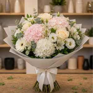 Livrari flori online Bucuresti buchet de lux pastel - poza 1