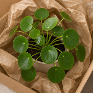 Pilea Peperomioides în Ghiveci Minimalist - imagine 4