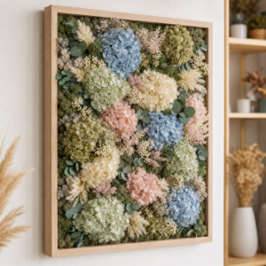 Tablou Floral Etern cu Hortensii - imagine 2